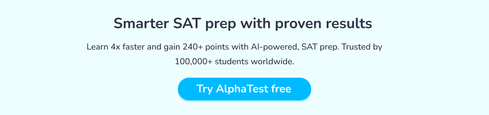 Learn 4x faster and gain 240+ points with AlphaTest